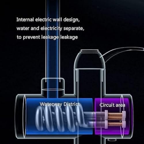 TEKCOOL Instant Water Geyser 1 L Portable water heater, Made of First Class ABS Plastic, Auto Cut Off Feature with 1 Year Warranty, For Home, Office, Restaurant etc