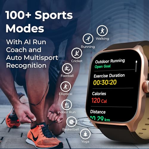 Titan Mirage Premium Fashion Smartwatch|1.96" AMOLED Display with AOD|800 NITS Brightness|410 * 502 Pixel Resolution|Functional Crown|SingleSync BT Calling|IP68 (Metal Strap+ Extra Silicone Strap)