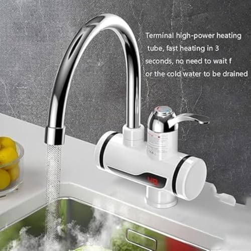 TEKCOOL Instant Water Geyser 1 L Portable water heater, Made of First Class ABS Plastic, Auto Cut Off Feature with 1 Year Warranty, For Home, Office, Restaurant etc