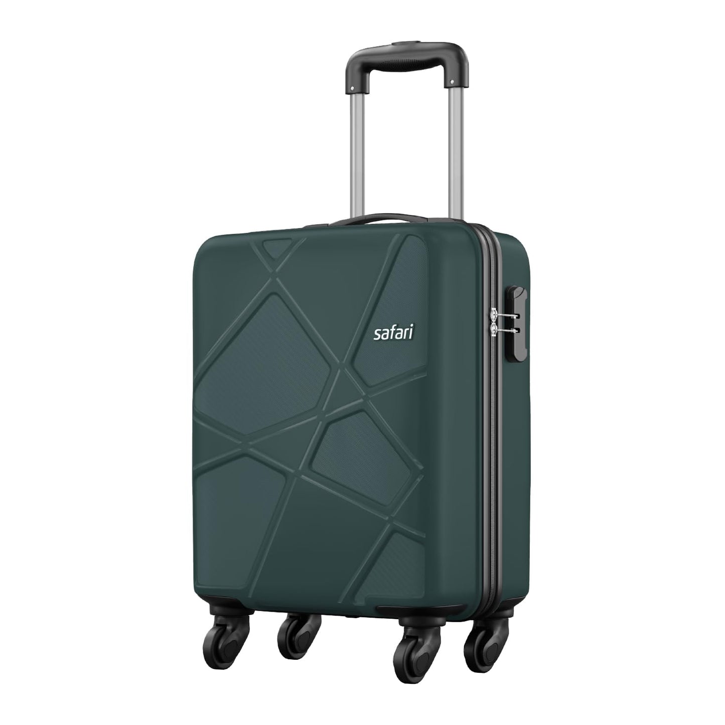 Safari Pentagon 3 Pc Set 55, 65 & 75 Cms- Small, Medium & Large Polypropylene (Pp) Hard Sided 4 Wheels 360 Degree Rotation Luggage Set/Speed_Wheel Suitcase Set/Trolley Bag Set (Cyan Blue)