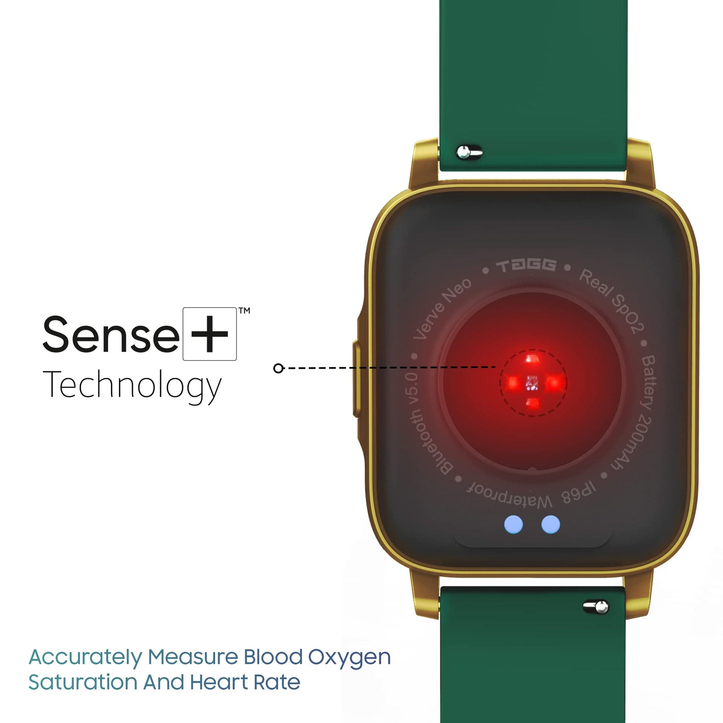 TAGG Verve NEO Smartwatch 1.69" HD Display | 60+ Sports Modes | 10 Days Battery | 150+ Maximum Watch Face Library | Waterproof | 24 * 7 HeartRate & Blood Oxygen Tracking | Games & Calculator | Black
