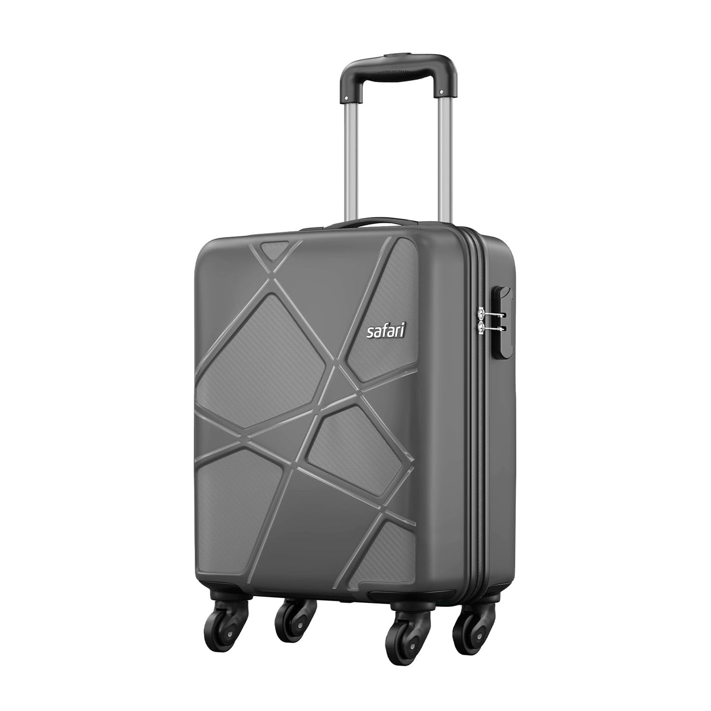 Safari Pentagon 3 Pc Set 55, 65 & 75 Cms- Small, Medium & Large Polypropylene (Pp) Hard Sided 4 Wheels 360 Degree Rotation Luggage Set/Speed_Wheel Suitcase Set/Trolley Bag Set (Cyan Blue)