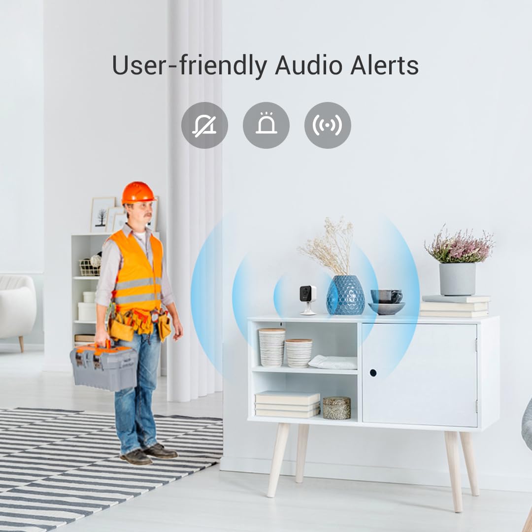EZVIZ by Hikvision|C1C-B WiFi Indoor Home Smart Security Camera| 2 Way Talk 1080p Full HDl Privacy Protection| Night Vision| Motion Detection| BuiltIn MicroSD Card Upto 256GB | Alexa & Google, White