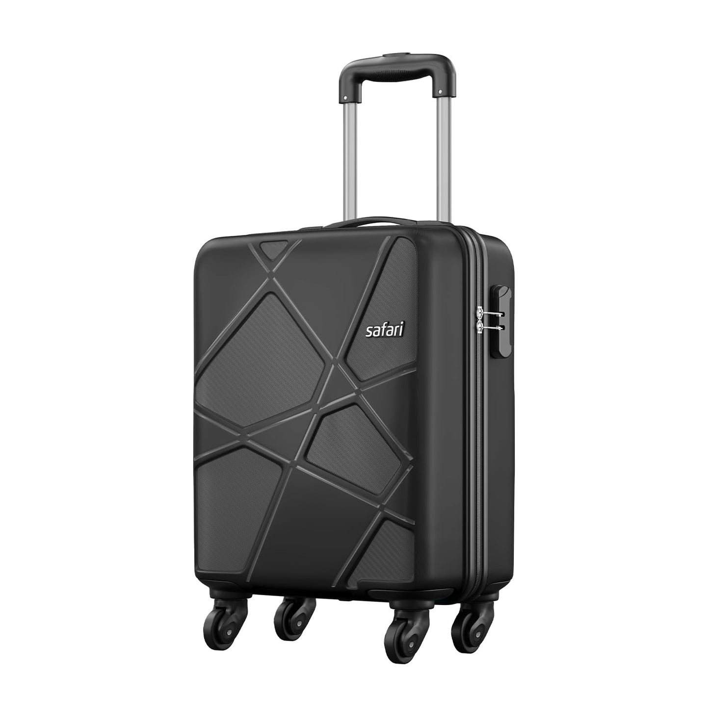 Safari Pentagon 3 Pc Set 55, 65 & 75 Cms- Small, Medium & Large Polypropylene (Pp) Hard Sided 4 Wheels 360 Degree Rotation Luggage Set/Speed_Wheel Suitcase Set/Trolley Bag Set (Cyan Blue)