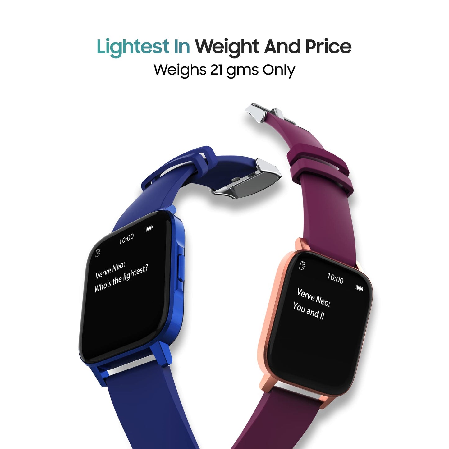 TAGG Verve NEO Smartwatch 1.69" HD Display | 60+ Sports Modes | 10 Days Battery | 150+ Maximum Watch Face Library | Waterproof | 24 * 7 HeartRate & Blood Oxygen Tracking | Games & Calculator | Black