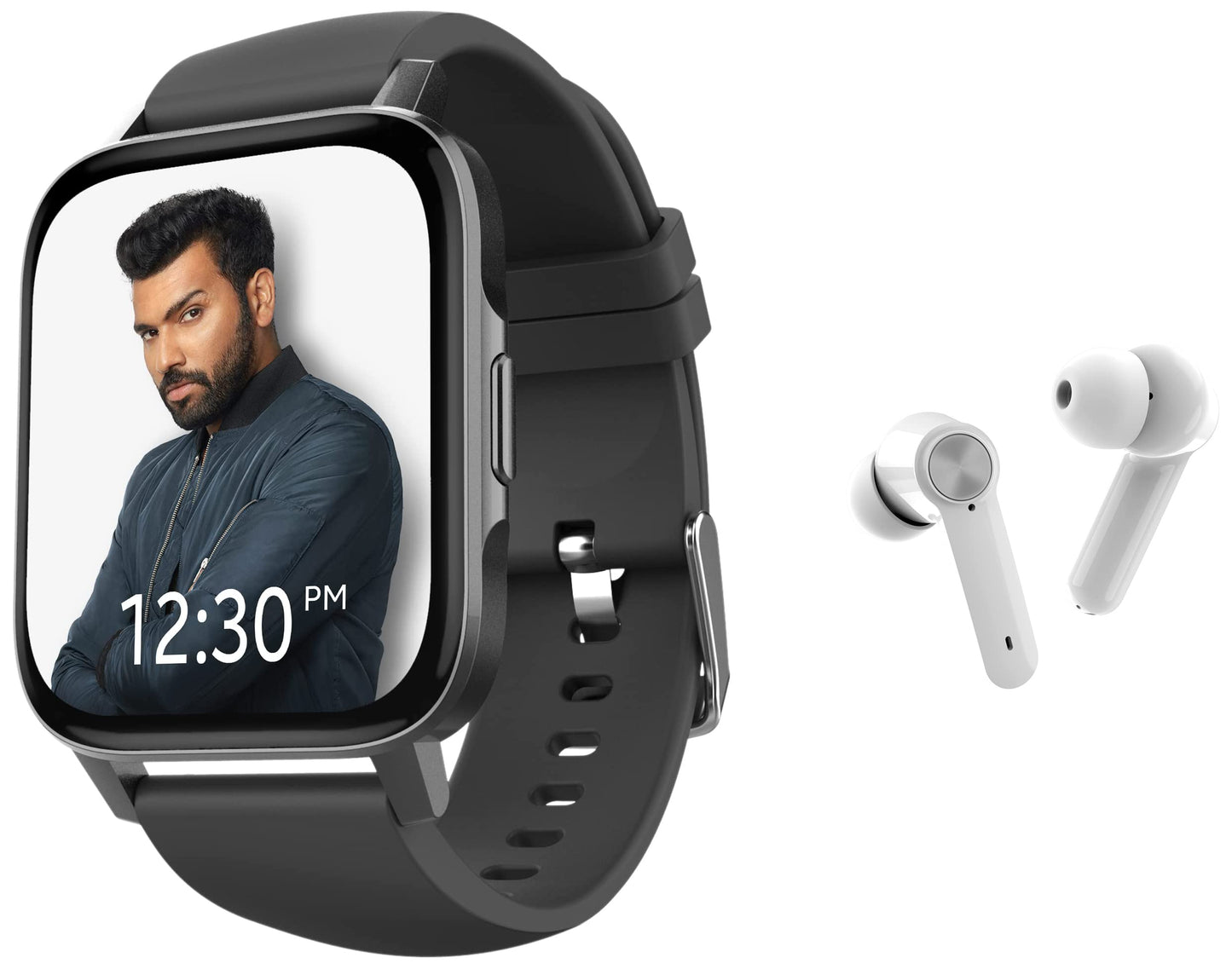 TAGG Verve NEO Smartwatch 1.69" HD Display | 60+ Sports Modes | 10 Days Battery | 150+ Maximum Watch Face Library | Waterproof | 24 * 7 HeartRate & Blood Oxygen Tracking | Games & Calculator | Black