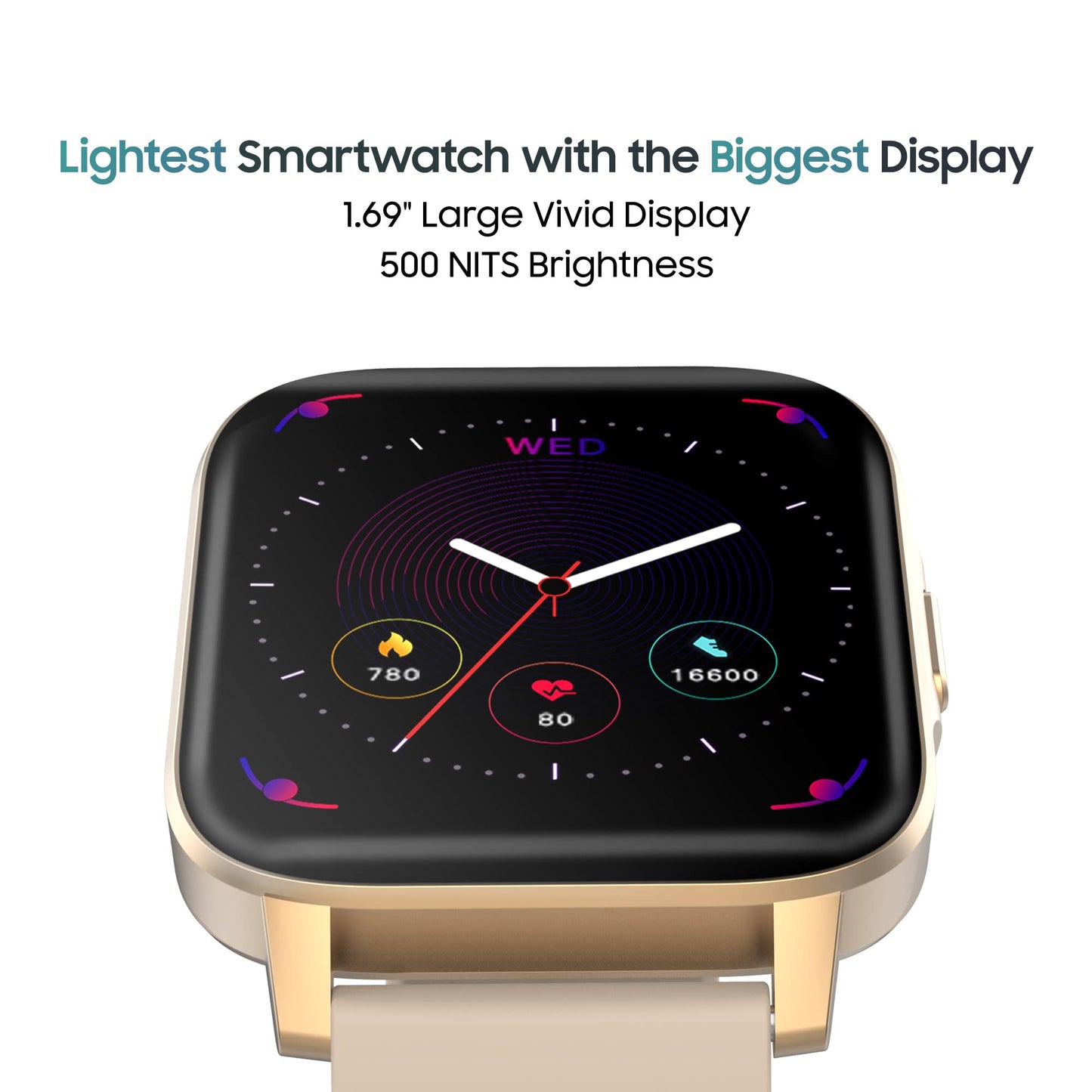 TAGG Verve NEO Smartwatch 1.69" HD Display | 60+ Sports Modes | 10 Days Battery | 150+ Maximum Watch Face Library | Waterproof | 24 * 7 HeartRate & Blood Oxygen Tracking | Games & Calculator | Black