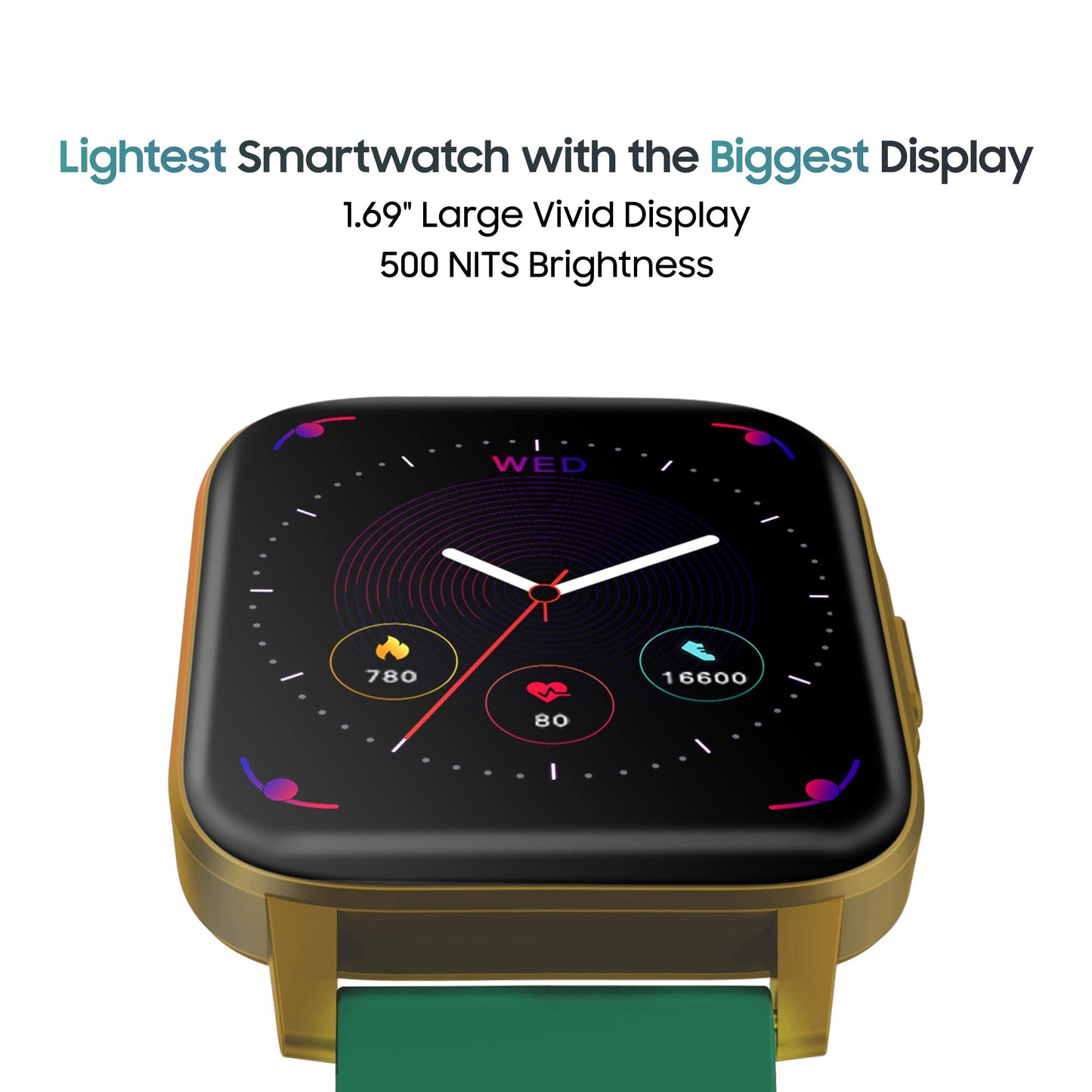 TAGG Verve NEO Smartwatch 1.69" HD Display | 60+ Sports Modes | 10 Days Battery | 150+ Maximum Watch Face Library | Waterproof | 24 * 7 HeartRate & Blood Oxygen Tracking | Games & Calculator | Black