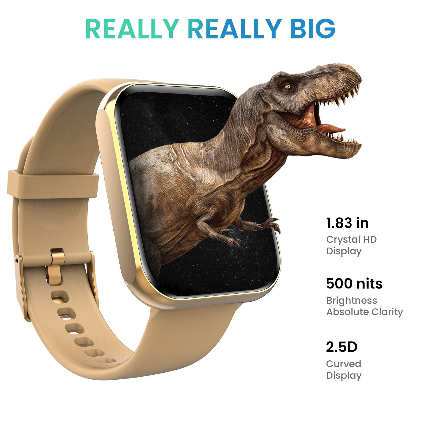 TAGG Verve NEO Smartwatch 1.69" HD Display | 60+ Sports Modes | 10 Days Battery | 150+ Maximum Watch Face Library | Waterproof | 24 * 7 HeartRate & Blood Oxygen Tracking | Games & Calculator | Black