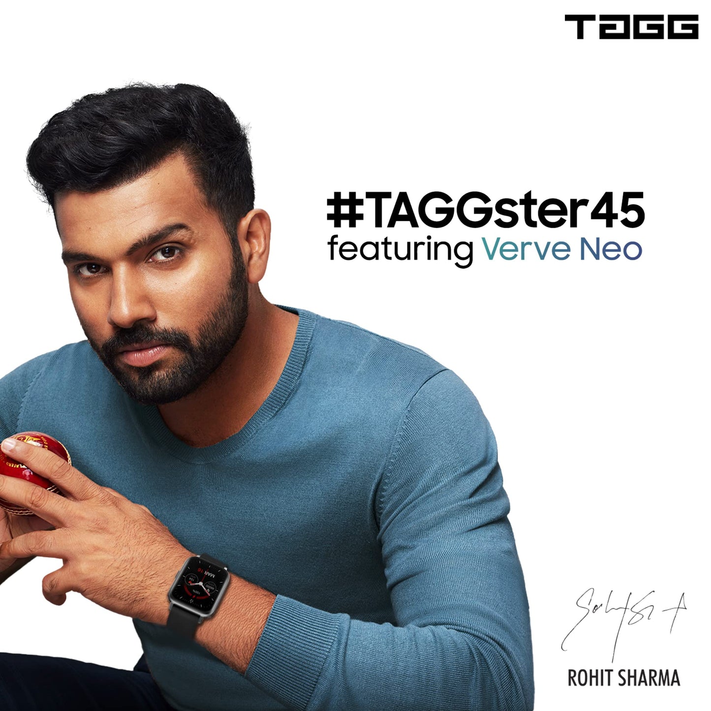 TAGG Verve NEO Smartwatch 1.69" HD Display | 60+ Sports Modes | 10 Days Battery | 150+ Maximum Watch Face Library | Waterproof | 24 * 7 HeartRate & Blood Oxygen Tracking | Games & Calculator | Black