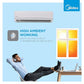 Midea 1.5 Ton 3 Star AI Gear Inverter Split AC (Copper, Convertible 4-in-1 Cooling,HD Filter with Auto Cleanser, 2024 Model,SANTIS PRO+ DELUXE, MAI18SP3R34F0,White)