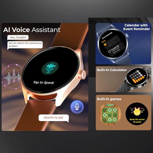 Titan Mirage Premium Fashion Smartwatch|1.96" AMOLED Display with AOD|800 NITS Brightness|410 * 502 Pixel Resolution|Functional Crown|SingleSync BT Calling|IP68 (Metal Strap+ Extra Silicone Strap)
