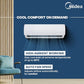 Midea 1.5 Ton 3 Star AI Gear Inverter Split AC (Copper, Convertible 4-in-1 Cooling,HD Filter with Auto Cleanser, 2024 Model,SANTIS PRO+ DELUXE, MAI18SP3R34F0,White)