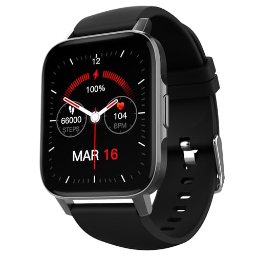 TAGG Verve NEO Smartwatch 1.69" HD Display | 60+ Sports Modes | 10 Days Battery | 150+ Maximum Watch Face Library | Waterproof | 24 * 7 HeartRate & Blood Oxygen Tracking | Games & Calculator | Black