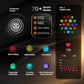 Titan Mirage Premium Fashion Smartwatch|1.96" AMOLED Display with AOD|800 NITS Brightness|410 * 502 Pixel Resolution|Functional Crown|SingleSync BT Calling|IP68 (Metal Strap+ Extra Silicone Strap)