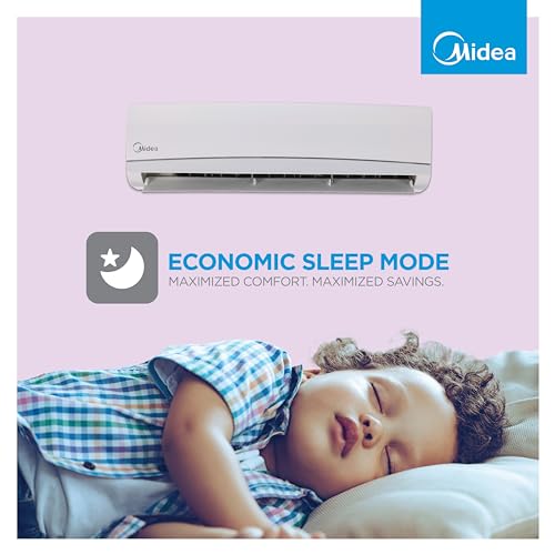 Midea 1.5 Ton 3 Star AI Gear Inverter Split AC (Copper, Convertible 4-in-1 Cooling,HD Filter with Auto Cleanser, 2024 Model,SANTIS PRO+ DELUXE, MAI18SP3R34F0,White)