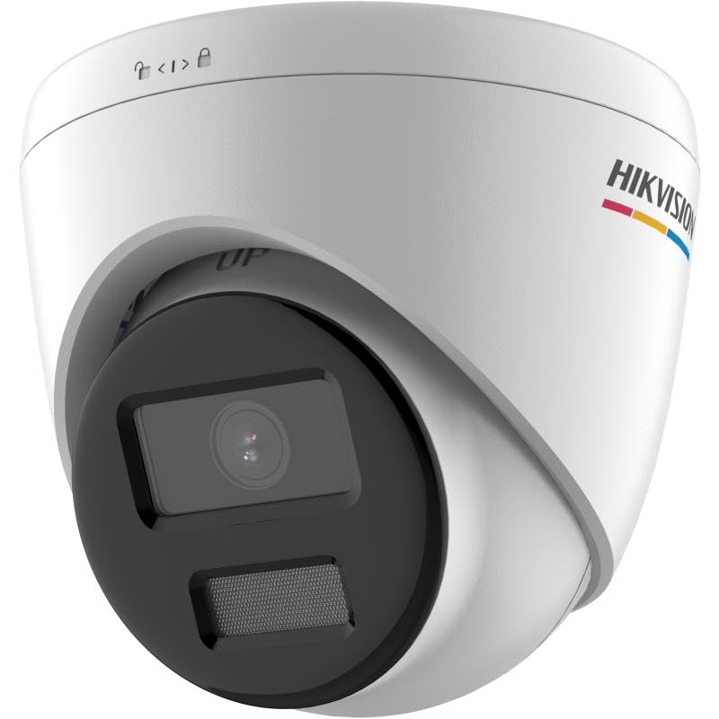 HIKVISION 4Mp/1080p Color Night Vision + Built-in Audio Mic Outdoor Wired Network IP Camera for Nvr, [Ds-2Cd1347G0-Lu] White