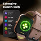 Titan Mirage Premium Fashion Smartwatch|1.96" AMOLED Display with AOD|800 NITS Brightness|410 * 502 Pixel Resolution|Functional Crown|SingleSync BT Calling|IP68 (Metal Strap+ Extra Silicone Strap)