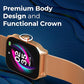 Titan Mirage Premium Fashion Smartwatch|1.96" AMOLED Display with AOD|800 NITS Brightness|410 * 502 Pixel Resolution|Functional Crown|SingleSync BT Calling|IP68 (Metal Strap+ Extra Silicone Strap)