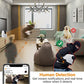 Imou 360 Degree WiFi Security Camera Black, 1080P Full HD, Domo Camera, Night Vision, Privacy Mode, Camera, Alexa Google Assistant, Motion Detection & Human Detection, 2-Way Audio