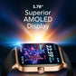 Titan Mirage Premium Fashion Smartwatch|1.96" AMOLED Display with AOD|800 NITS Brightness|410 * 502 Pixel Resolution|Functional Crown|SingleSync BT Calling|IP68 (Metal Strap+ Extra Silicone Strap)