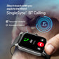 Titan Mirage Premium Fashion Smartwatch|1.96" AMOLED Display with AOD|800 NITS Brightness|410 * 502 Pixel Resolution|Functional Crown|SingleSync BT Calling|IP68 (Metal Strap+ Extra Silicone Strap)