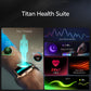 Titan Mirage Premium Fashion Smartwatch|1.96" AMOLED Display with AOD|800 NITS Brightness|410 * 502 Pixel Resolution|Functional Crown|SingleSync BT Calling|IP68 (Metal Strap+ Extra Silicone Strap)