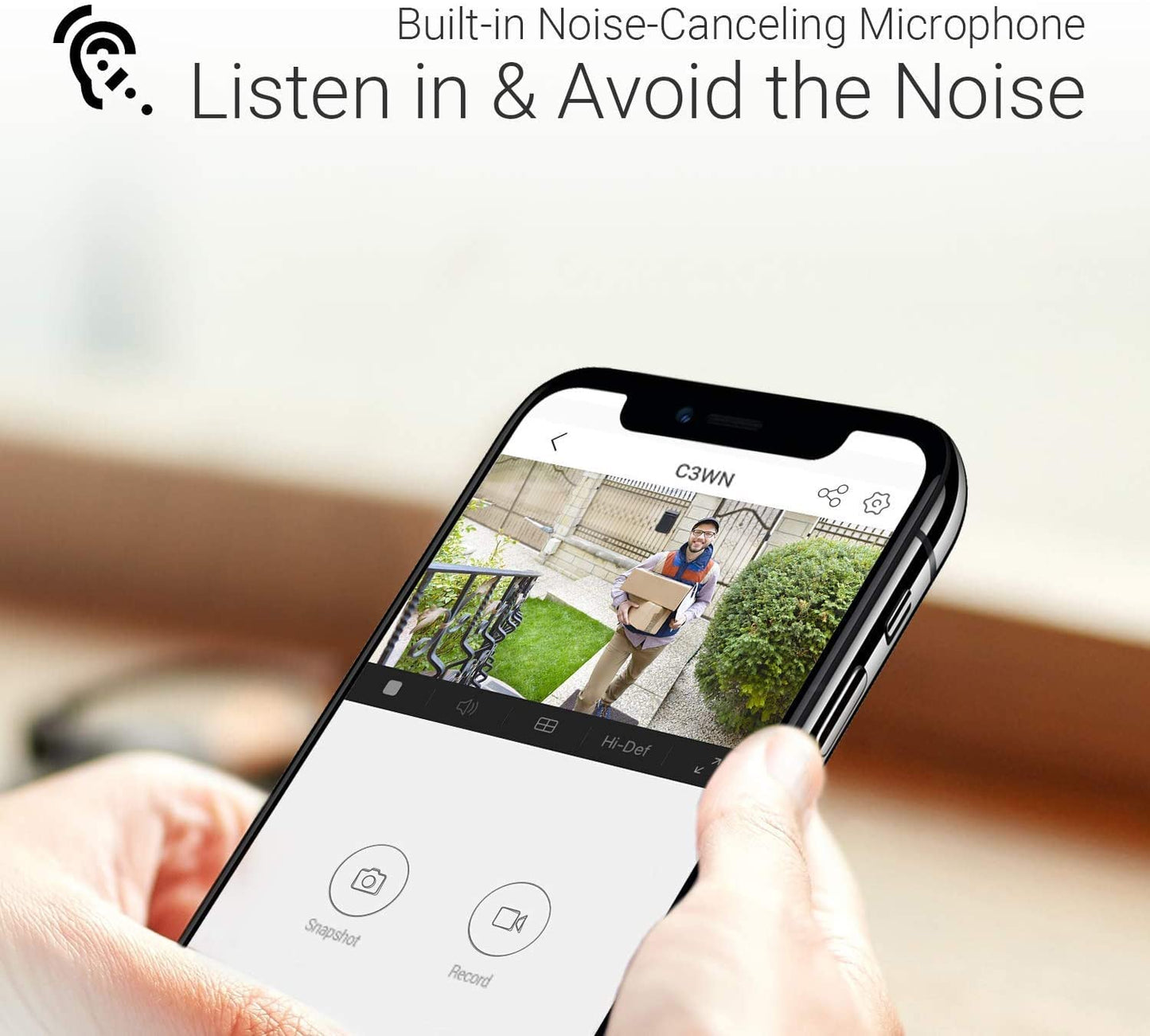 EZVIZ by Hikvision|WiFi Outdoor Security Camera to Secure Your Property with FullHD 1080p Resolution|Night Vision|IP66 Water & Dust Protection|Built in MicroSD Card Upto 256GB, White(C3WN)