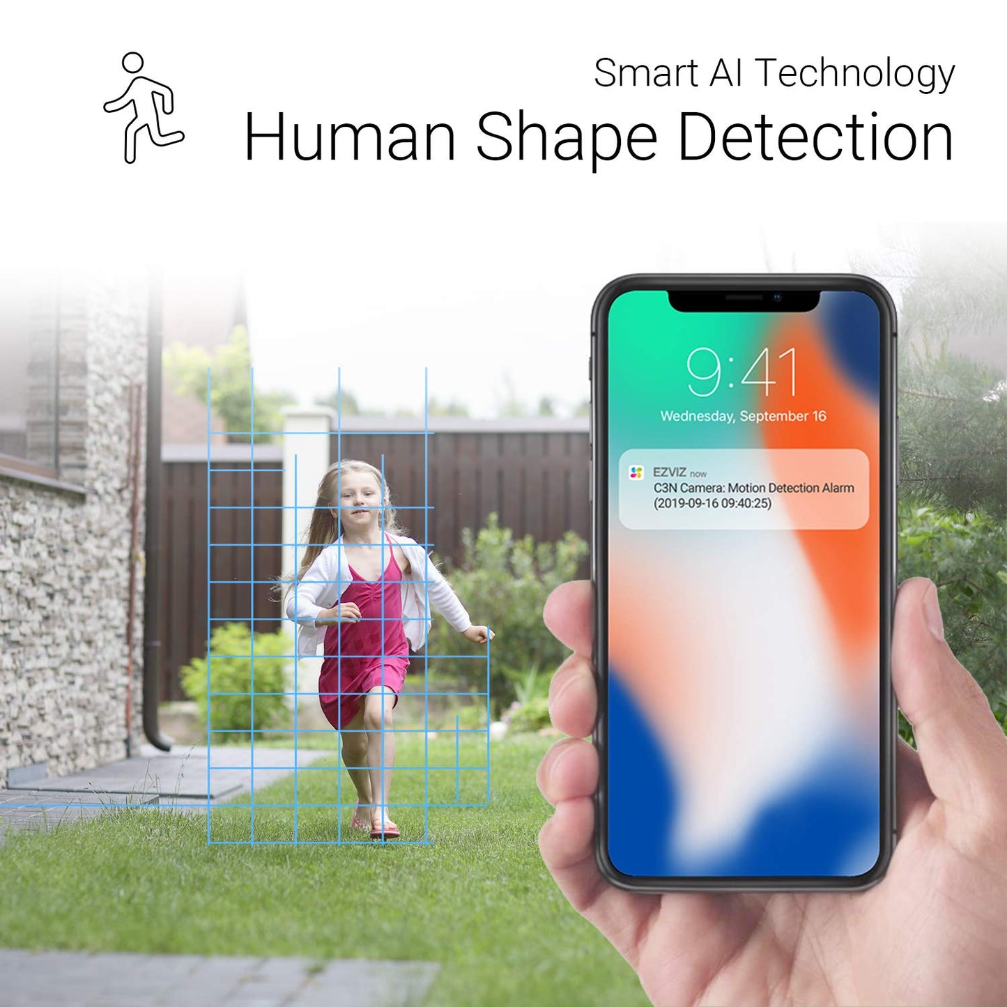 EZVIZ by Hikvision|WiFi Outdoor Security Camera to Secure Your Property with FullHD 1080p Resolution|Night Vision|IP66 Water & Dust Protection|Built in MicroSD Card Upto 256GB, White(C3WN)
