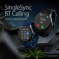 Titan Mirage Premium Fashion Smartwatch|1.96" AMOLED Display with AOD|800 NITS Brightness|410 * 502 Pixel Resolution|Functional Crown|SingleSync BT Calling|IP68 (Metal Strap+ Extra Silicone Strap)
