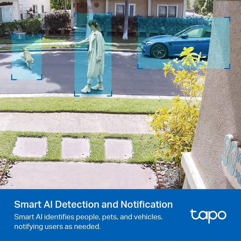 TP-Link Tapo C420S1 4MP Outdoor Smart Wire-Free Security Battery Camera System, Water & dust Proof, Compatible with Alexa & Google Home, 2K QHD, 180-Day Battery Life, 2 Way Audio, IP65, Night Vision