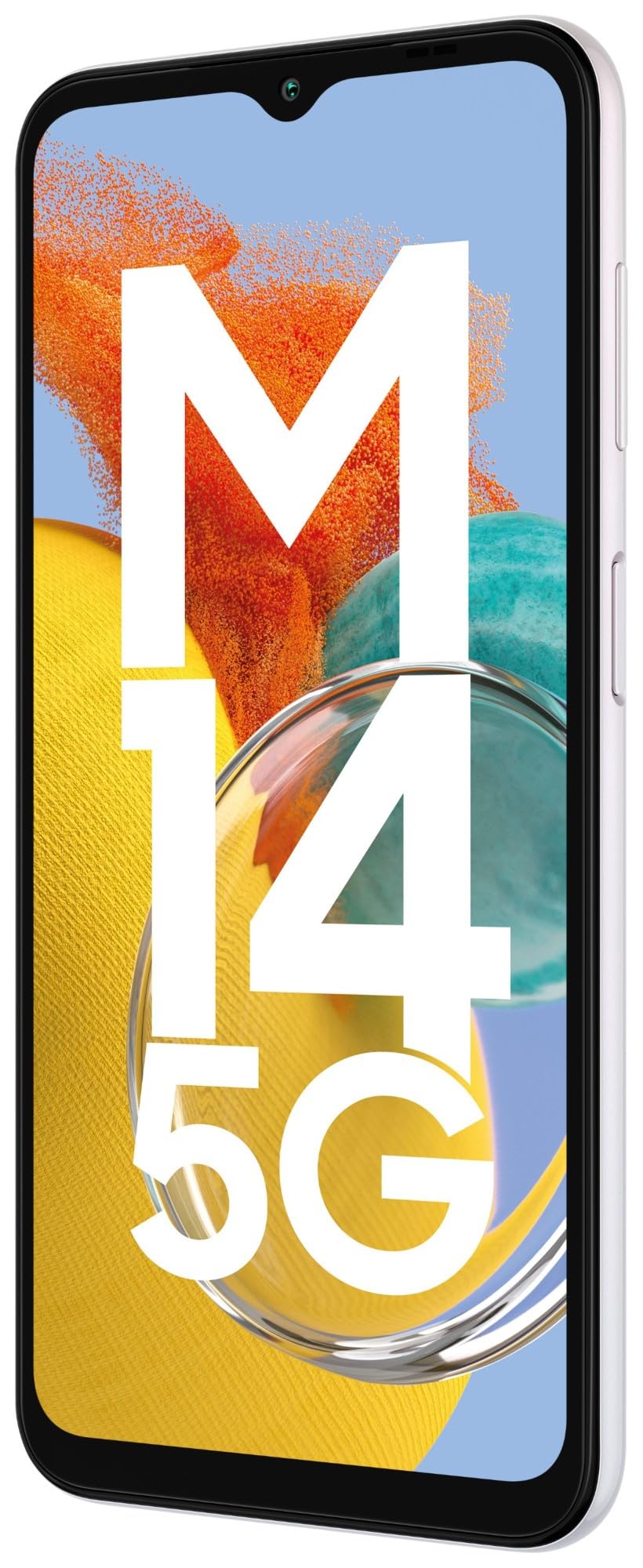 Samsung Galaxy M14 5G (ICY Silver,6GB,128GB)|50MP Triple Cam|Segment's Only 6000 mAh 5G SP|5nm Processor|2 Gen. OS Upgrade & 4 Year Security Update|12GB RAM with RAM Plus|Android 13|Without Charger