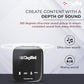 Digitek® (DWM 101 Wireless Microphone System with ANC Noise Reduction, 360° Sound Capture, 100M Range, Upto 12 Hrs Working Time, for DSLR Camera, Android & iOS Smartphones, Seamless Audio Recording