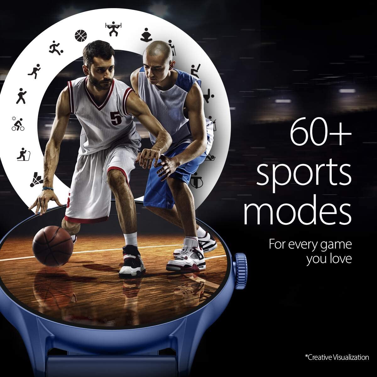 Titan Mirage Premium Fashion Smartwatch|1.96" AMOLED Display with AOD|800 NITS Brightness|410 * 502 Pixel Resolution|Functional Crown|SingleSync BT Calling|IP68 (Metal Strap+ Extra Silicone Strap)