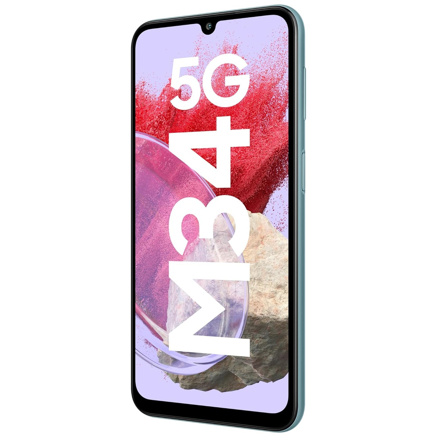 Samsung Galaxy M34 5G (Waterfall Blue,6GB,128GB)|120Hz sAMOLED Display|50MP Triple No Shake Cam|6000 mAh Battery|4 Gen OS Upgrade & 5 Year Security Update|12GB RAM with RAM+|Android 13|Without Charger
