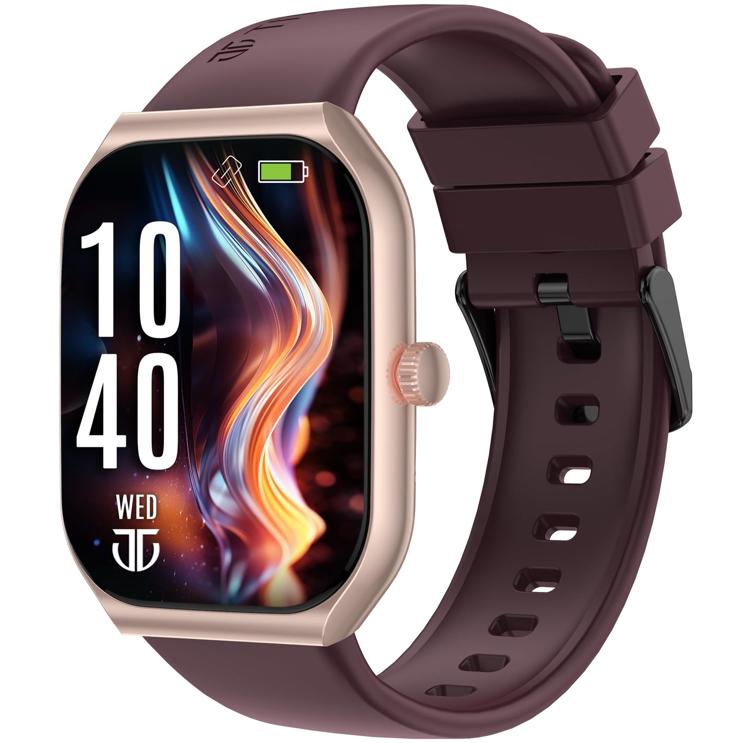 Titan Mirage Premium Fashion Smartwatch|1.96" AMOLED Display with AOD|800 NITS Brightness|410 * 502 Pixel Resolution|Functional Crown|SingleSync BT Calling|IP68 (Metal Strap+ Extra Silicone Strap)