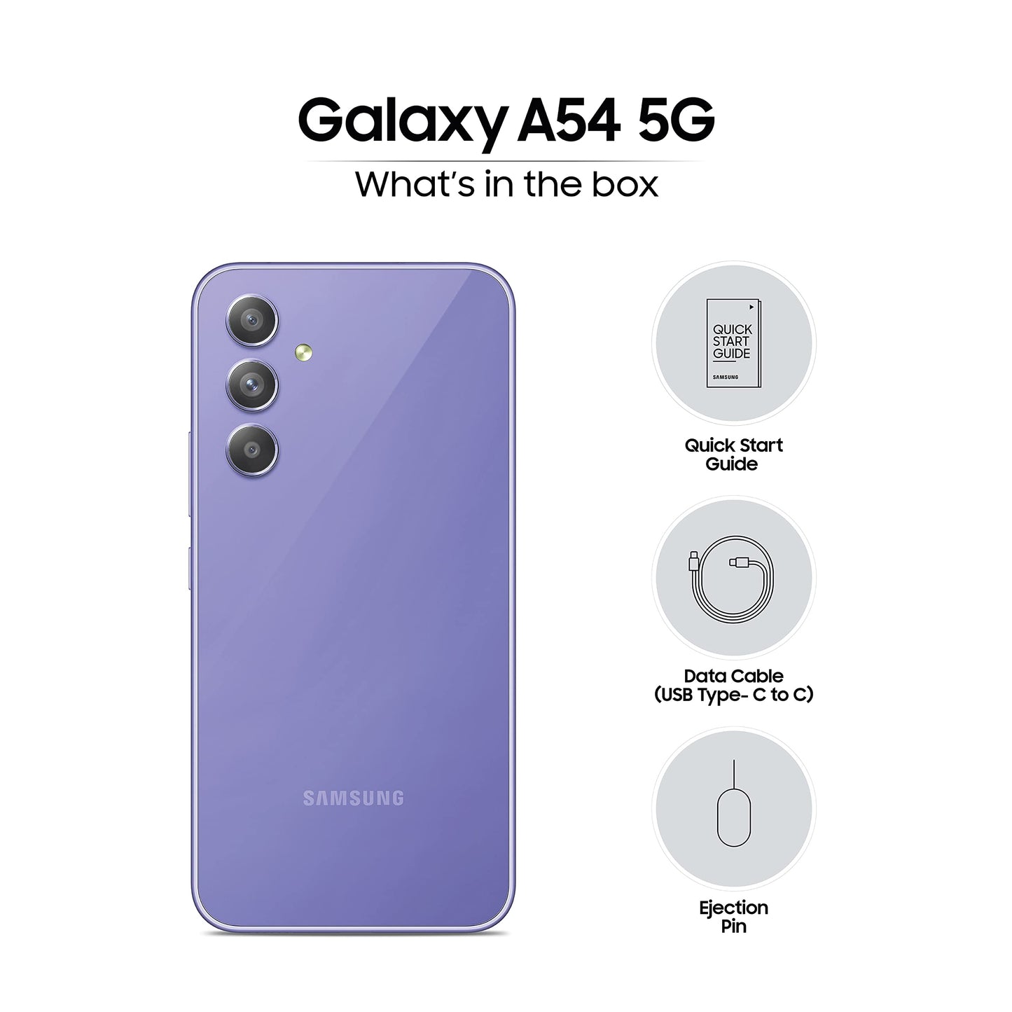 Samsung Galaxy A14 5G (Black, 6GB, 128GB Storage) | Triple Rear Camera (50 MP Main) | Upto 12 GB RAM with RAM Plus | Without Charger