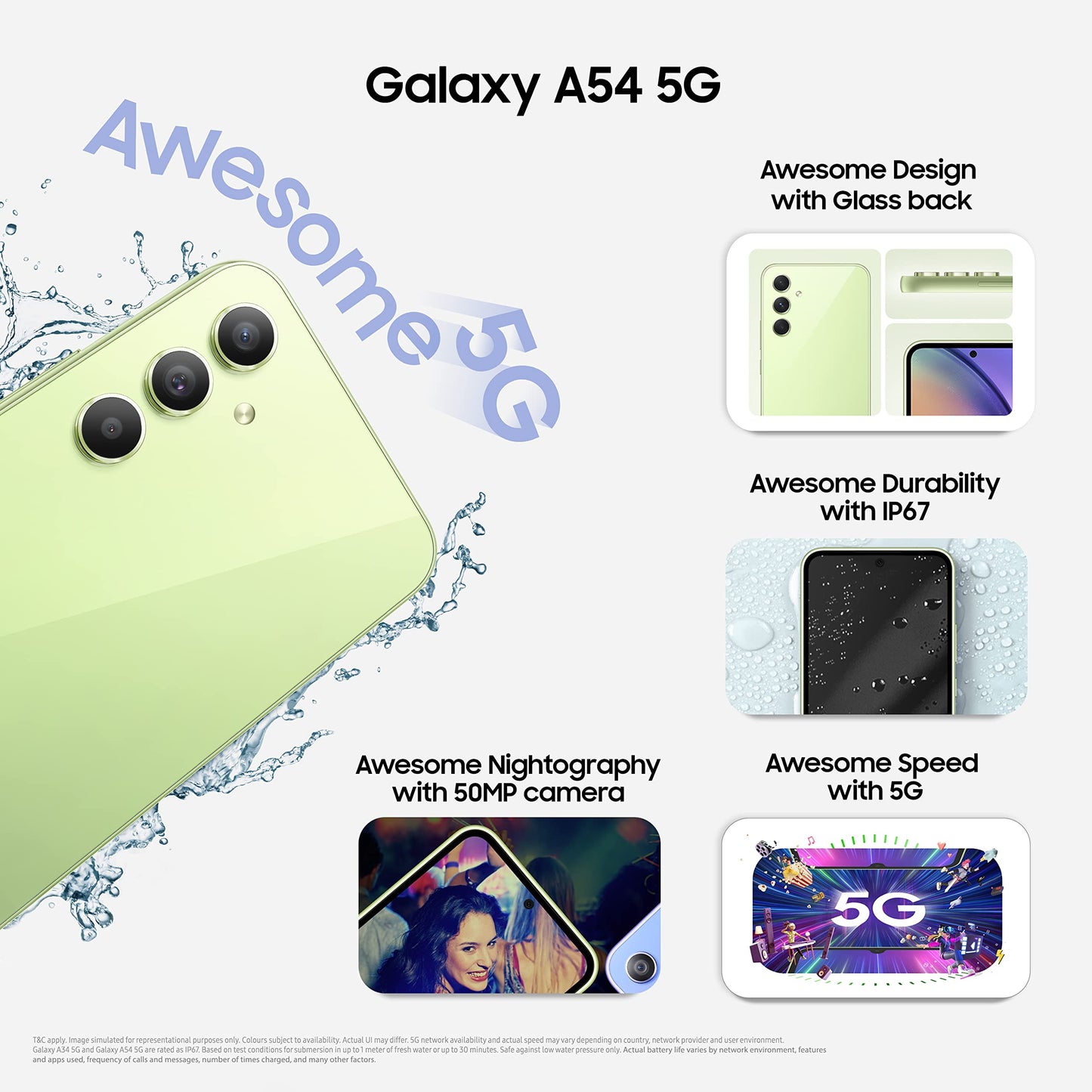 Samsung Galaxy A14 5G (Black, 6GB, 128GB Storage) | Triple Rear Camera (50 MP Main) | Upto 12 GB RAM with RAM Plus | Without Charger