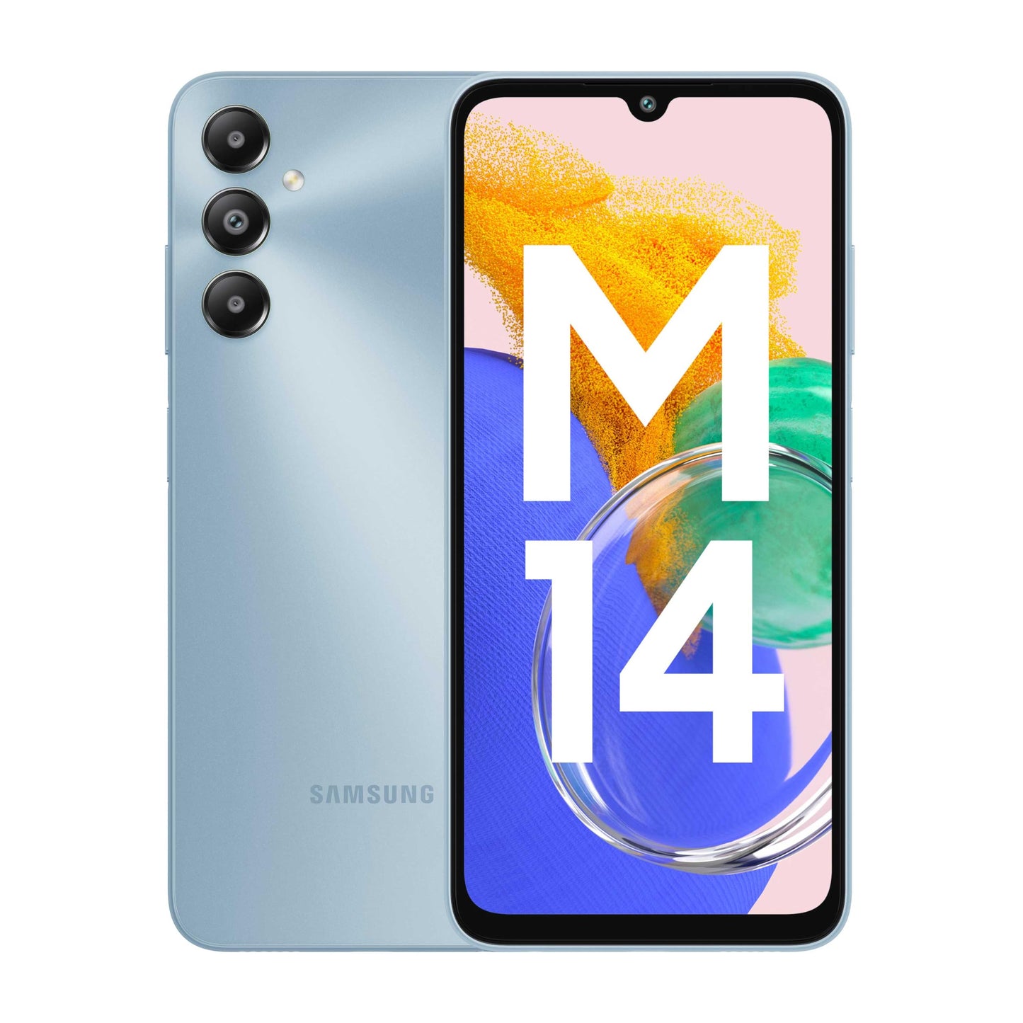 Samsung Galaxy M14 4G (Sapphire Blue,4GB,64GB) | 50MP Triple Cam | 5000mAh Battery | Snapdragon 680 Processor | 2 Gen. OS Upgrade & 4 Year Security Update | 8GB RAM with RAM Plus | Without Charger
