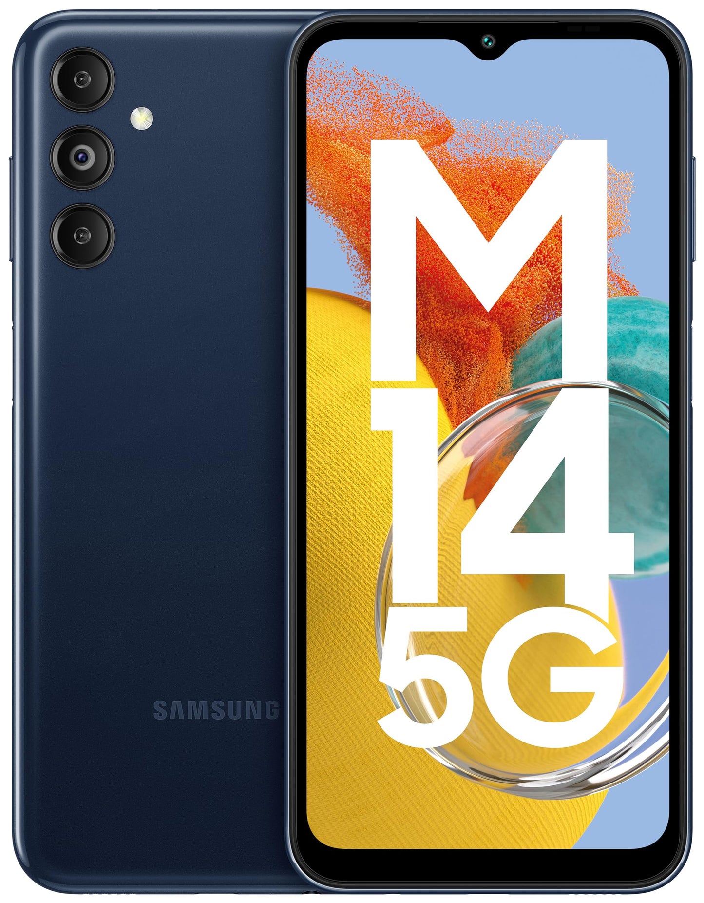 Samsung Galaxy M14 5G (ICY Silver,6GB,128GB)|50MP Triple Cam|Segment's Only 6000 mAh 5G SP|5nm Processor|2 Gen. OS Upgrade & 4 Year Security Update|12GB RAM with RAM Plus|Android 13|Without Charger